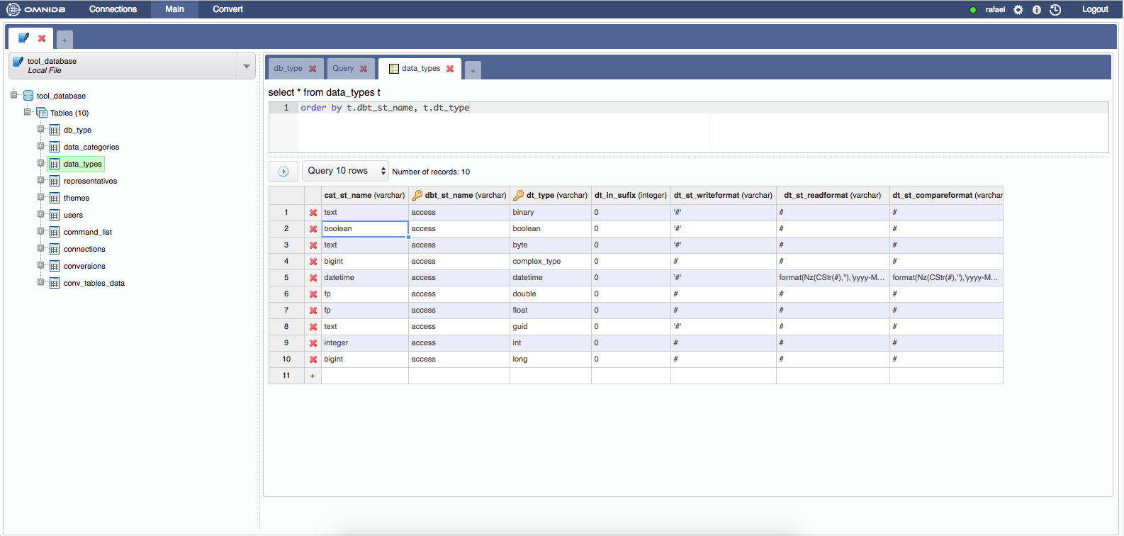 OmniDB tool